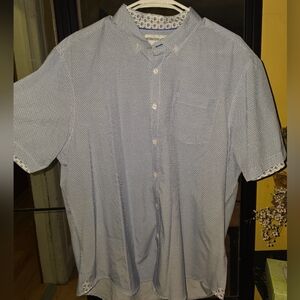 Croft & Barrow Light Blue Patterned Casual Shirt